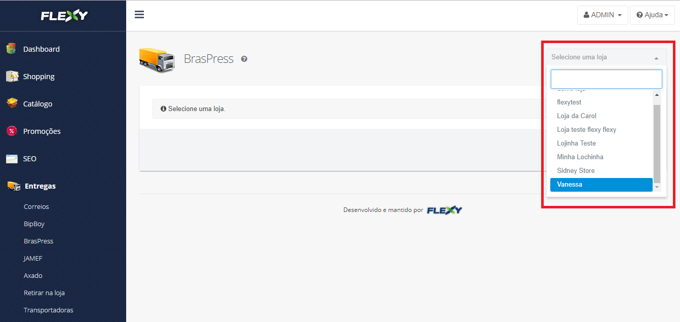 Configurando integração com BrasPress – Central de Ajuda Flexy